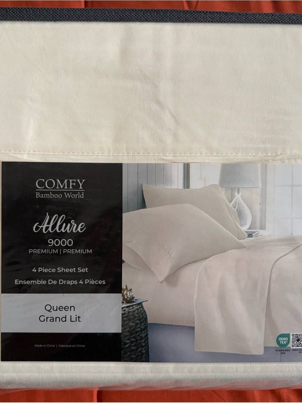 Allure Cream Bamboo-Blend 4-Piece Sheet Set